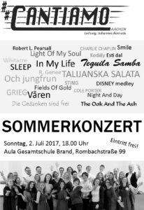 chor cantiamo aachen: Sommerkonzert